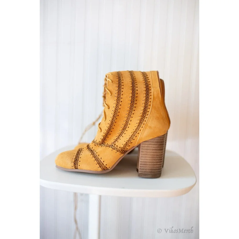 Free People Blaire Lace-Up Boots 37 NEW_5